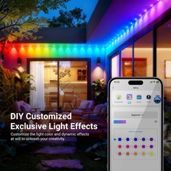 96ft Permanent Outdoor Lights