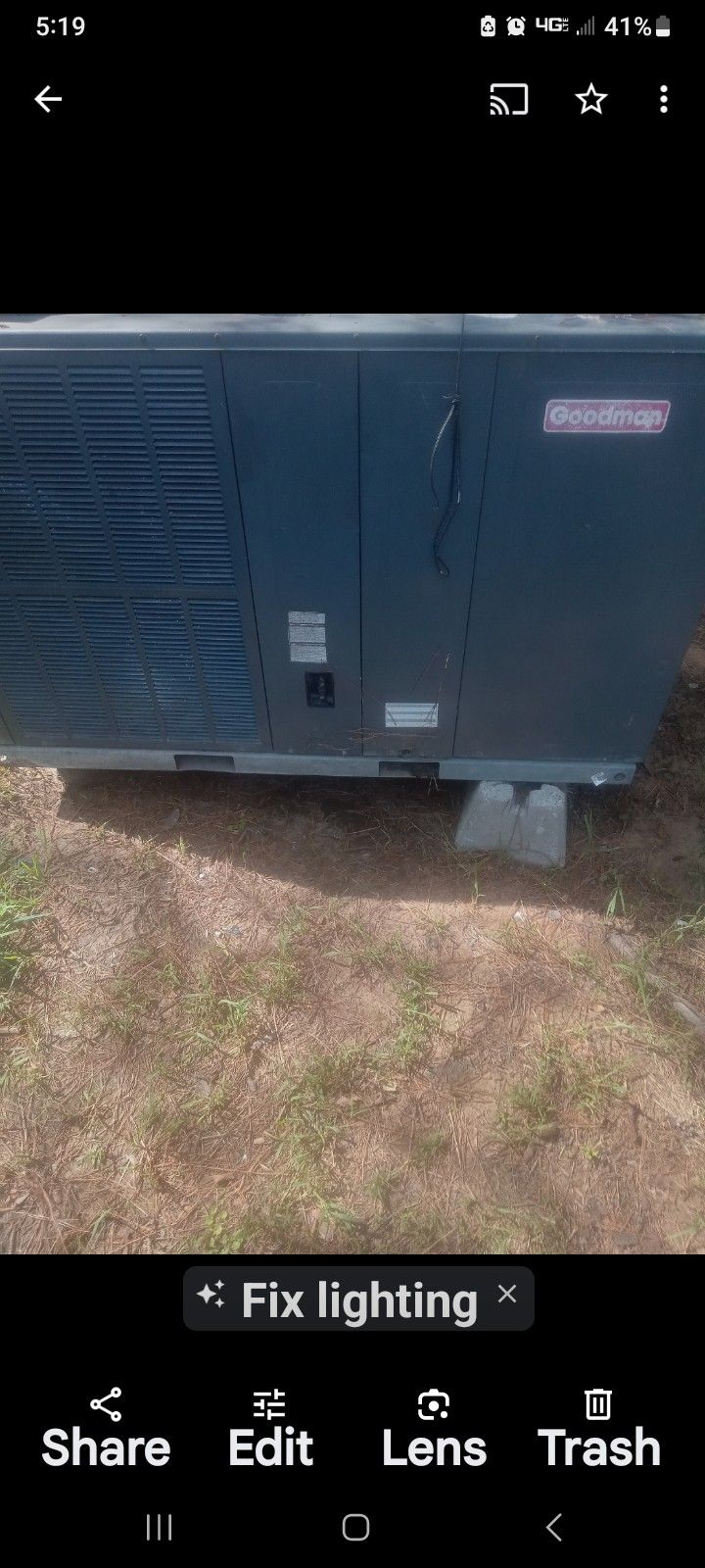 Used 4 Ton HEAT PUMP Package Unit GOODMAN R410A FREON