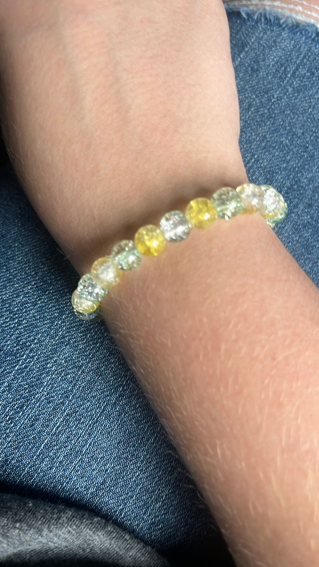 Light Yellow And Light Green Bracelet