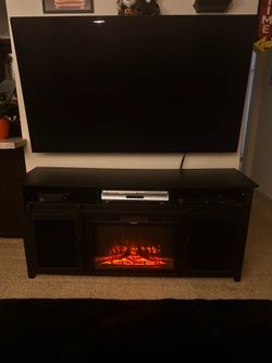 Fireplace TV stand