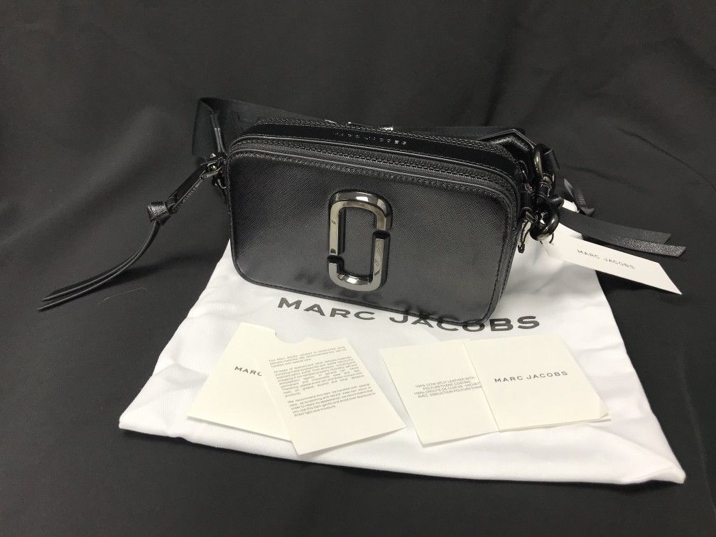 Marc Jacobs Colorblock Snapshot Crossbody bag Black