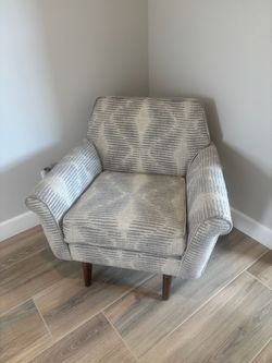 Mid-Century Modern Patterned Armchair
