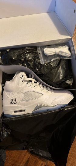 Jordan 5 white metallic