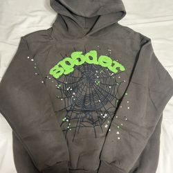Medium Grey Sp5der Hoodie