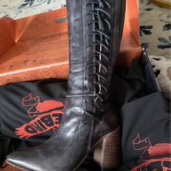 Freebird Joaquin Black Leather Size 7 US