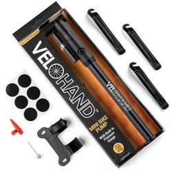 New Velohand mini bike pump with tons of accessories