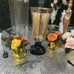 Hurricane Vases/centerpieces/decor/candle holders