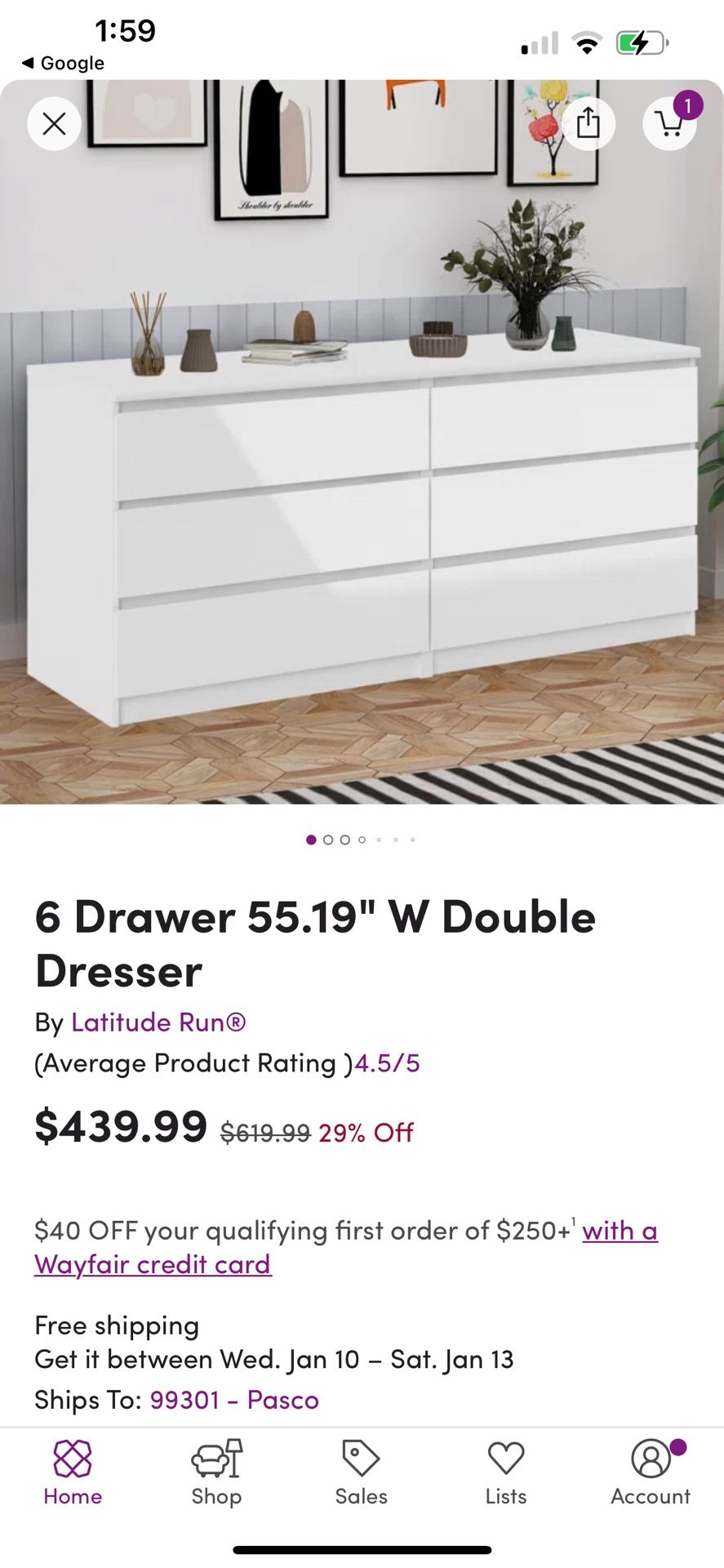 White Dresser