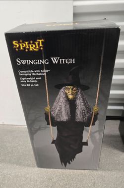 Spirit Halloween Swinging Witch Decoration