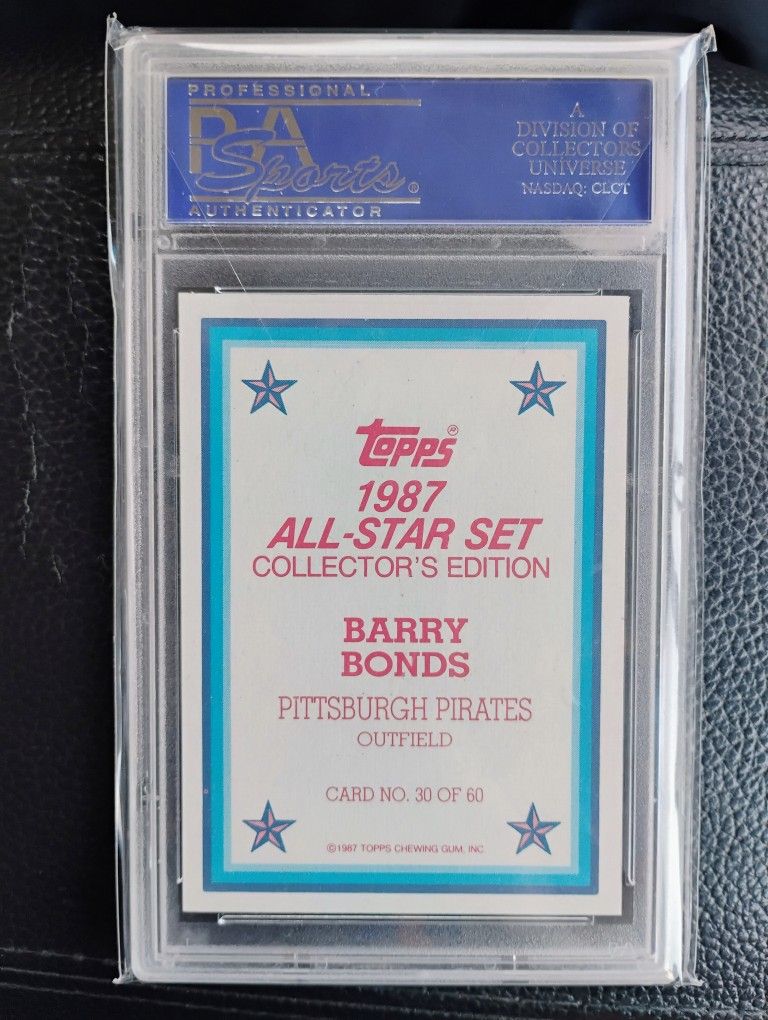 Barry Bonds All-star Baseball Cards