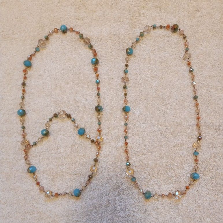 1 pair of necklace for women / 1 par de collar para mujer