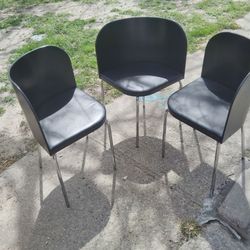 IKEA black chairs
