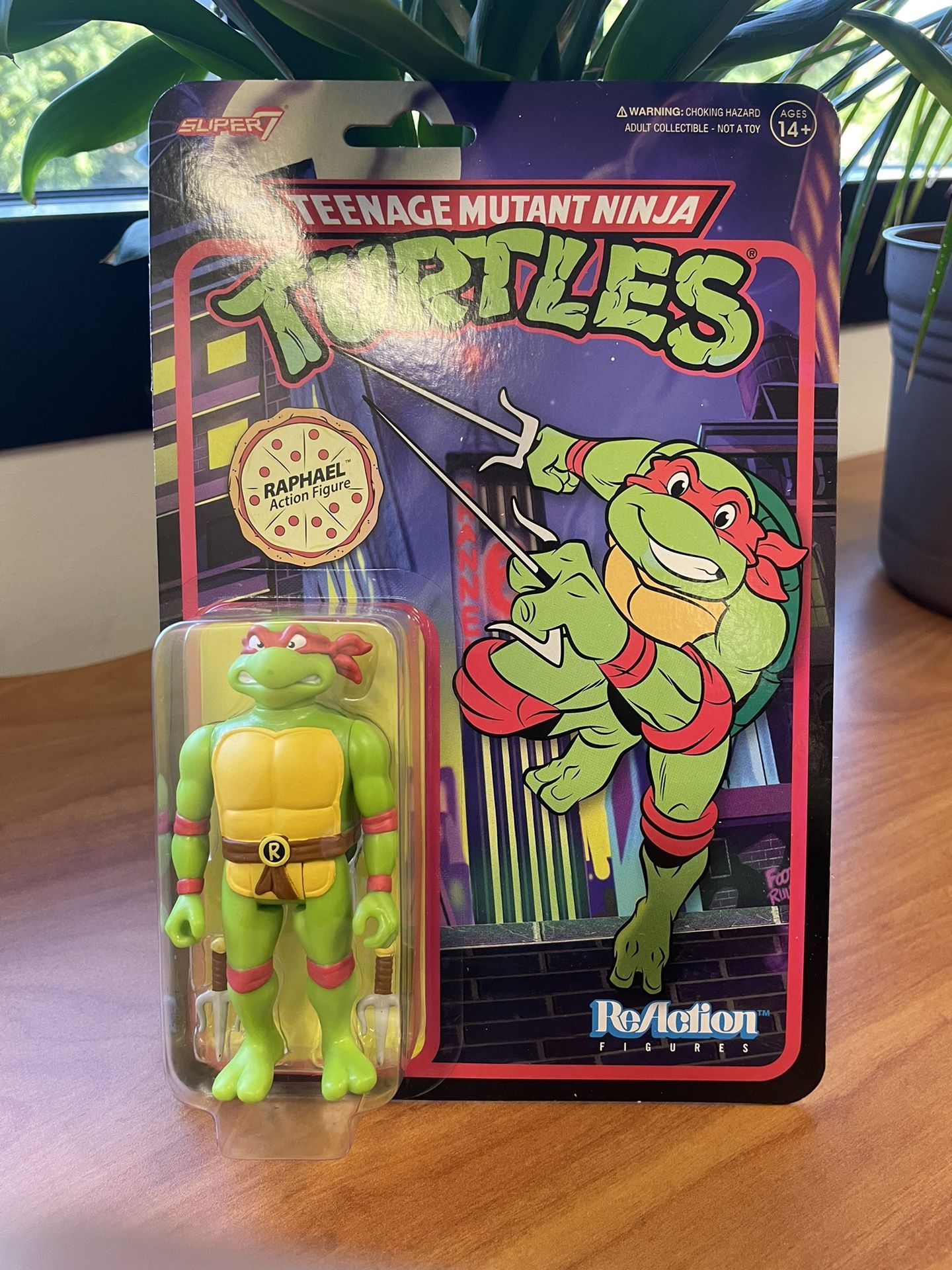 Teenage Mutant Ninja Turtles Reaction Wave 7 - Raphael Toon  Super 7