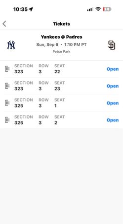 Padres vs Yankees