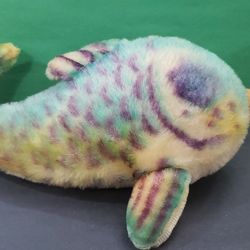 Vintage STEIFF Mohair FLOSSY Fish Stuffed Animal 