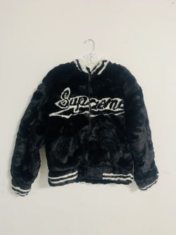 Supreme Faux Fur Varsity Jacket Size S for Sale in Miami, FL - OfferUp
