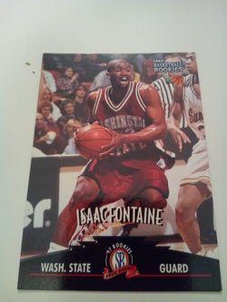 Vintage 1997 score basketball/ Isaac Fontaine/1997 basketball rookies/ wash. State/ guard/ card # 46