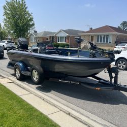 2002 Ranger Boat & Ranger Trailer Fiberglass 617VS Deep V Hull