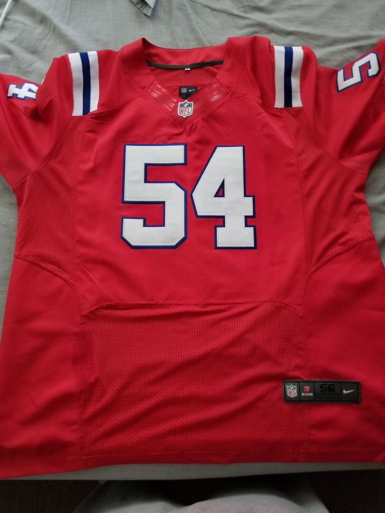 Tedy Bruschi Throwback New England Patriots Jersey. Nike Elite official On-Field