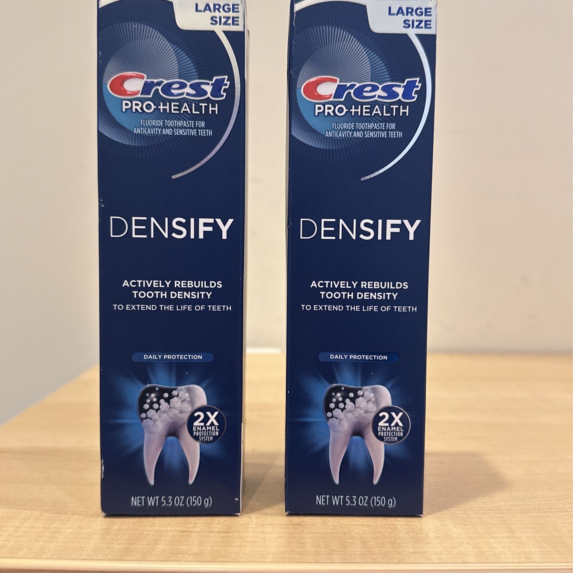 Large size Crest Densify toothpaste 5.3 oz: 2 for $7
