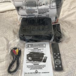 GPX all in one projector +screen kit