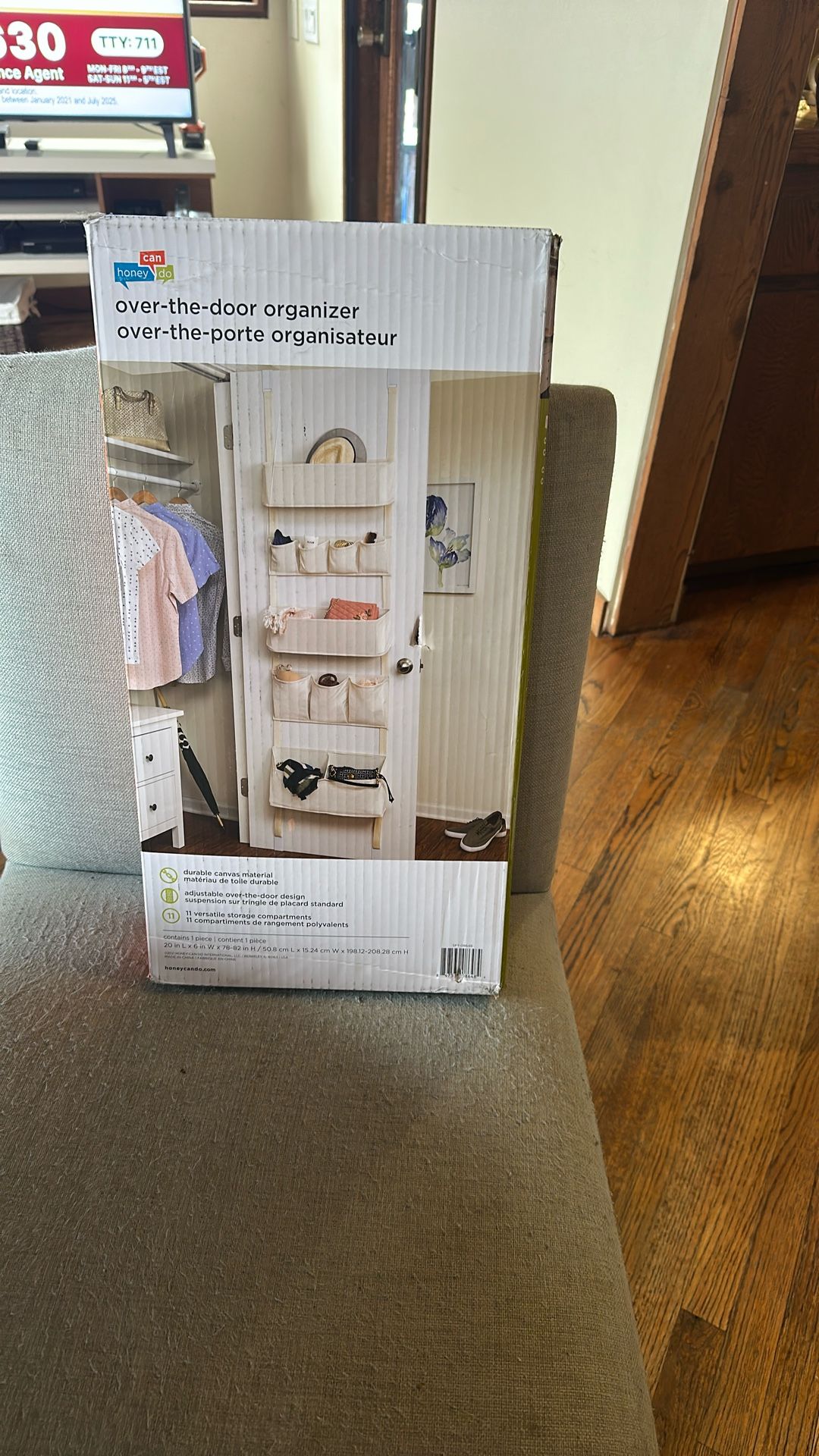 New In Box Over The Door Organizer