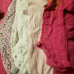 Sz 3 Mo. GIRLS LONG SLEEVED ONSIES