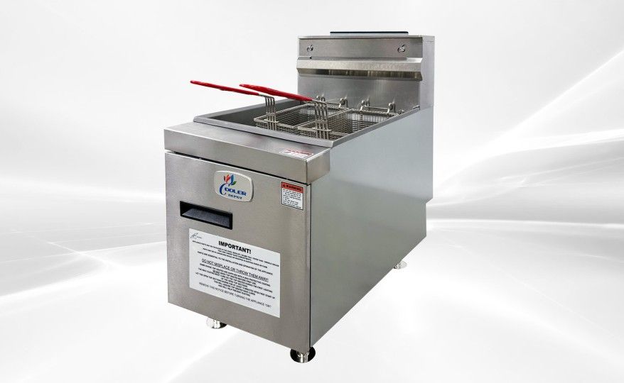 NSF Gas Countertop Fryer three tube burners NG CTF-3