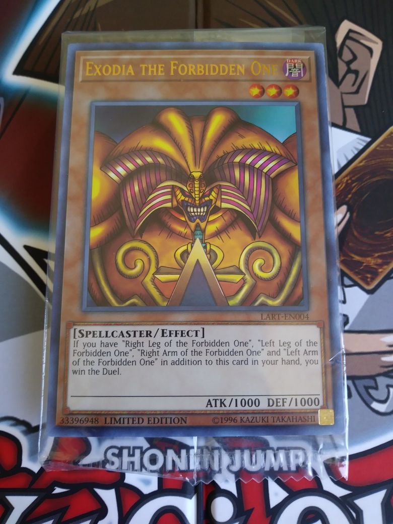 YUGIOH EXODIA THE FORBIDDEN ONE LOST ART FACTORY SEALED IN PACKAGE BRAND NEW MINT CONDITION!!!