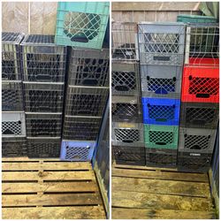 33 milk crates