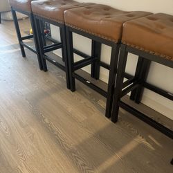Leather Bar Stools