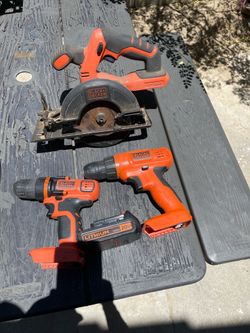 Black and Decker wireless tools