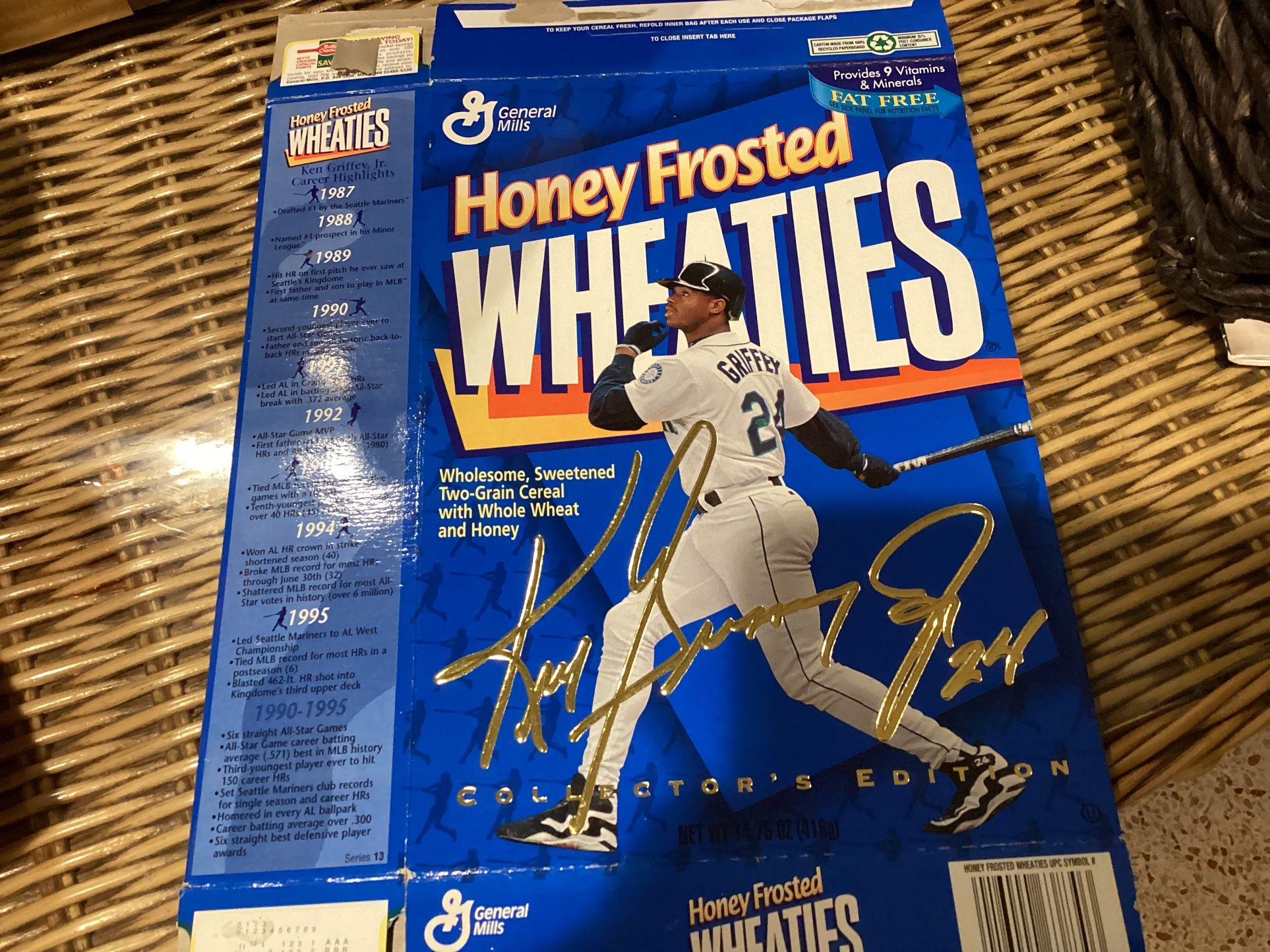 general mills Baseball Ken Griffey Jr 1987 All Star Collector’s Edition