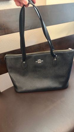 Coach Zip Top Tote Black