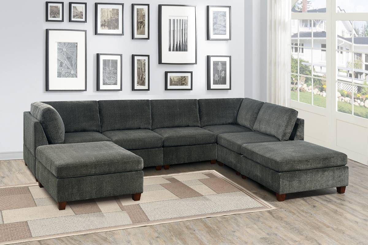 7 PC MODULAR SECTIONAL SOFA. AVAILABLE NOW