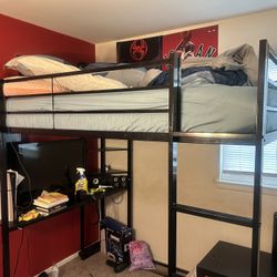  FULL SIZE LOFT BED FRAME BUY ASAP WE ARE MOVING MUST PICK UP