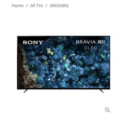 Sony BRAVIA XR 65” Class A80L OLED 4K HDR Google TV (2023)