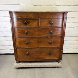 Victorian Bow Front Wood Dresser