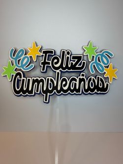 FELIZ CUMPLEAÑOS CAKE TOPPER