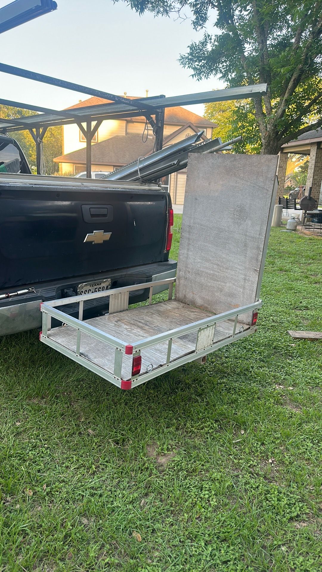 Aluminum wheelchair Towing basket