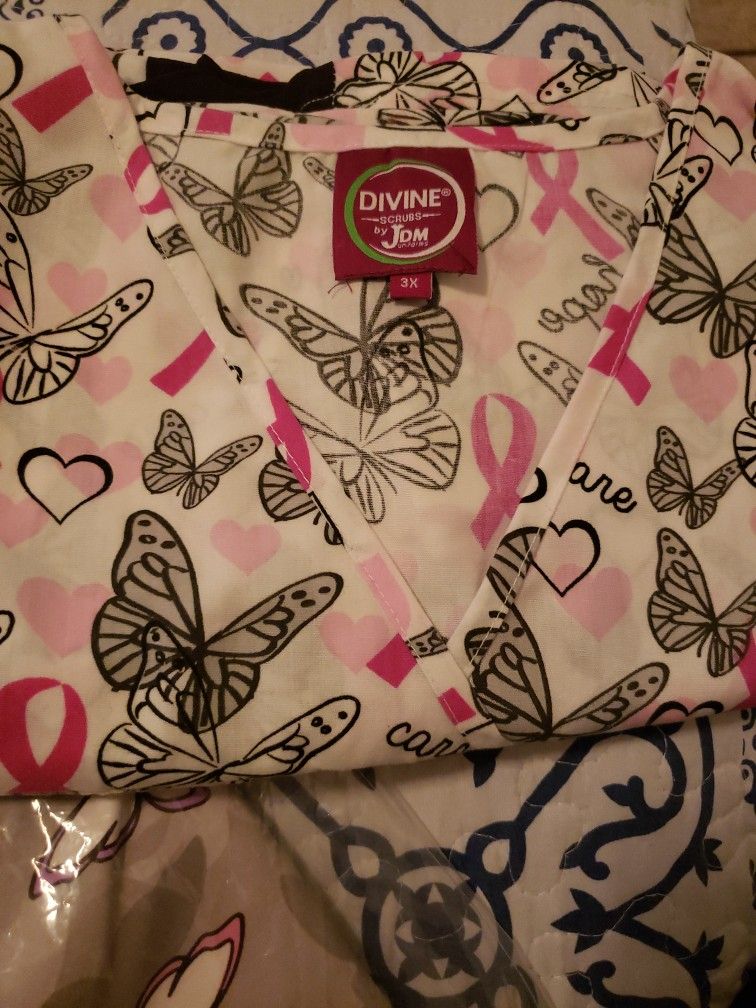 Scrubs Tops (Breast Cancer Awarwness)