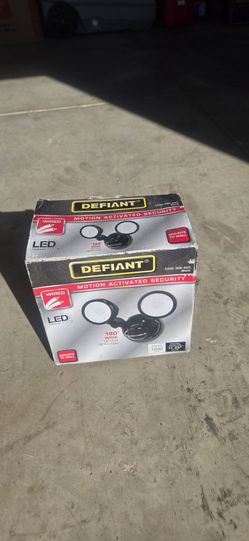 Motion-Activated Flood Light (Defiant) - Black