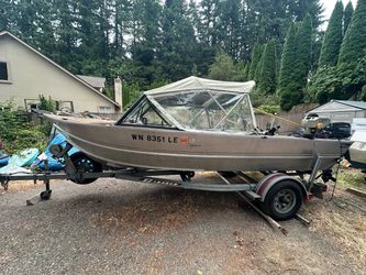 16’ Hewescraft aluminum fishing boat