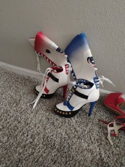 Harley Quinn Heel Boots