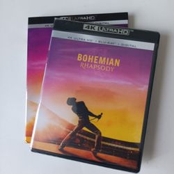 BOHEMIAN RHAPSODY 4K ULTRA HD BLU-RAY MOVIE SEALED