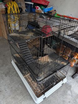 Large Multi-Level Small Animal Cage