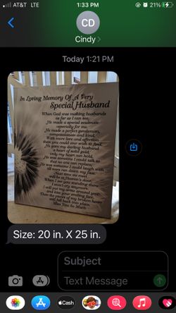 Memorial Canvas Wall Art In Memory Of Husband