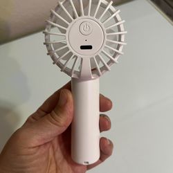 Portable Mini Fan, Handheld Fan, 1800mAh Small Hand Fan Battery Operated, WHITE