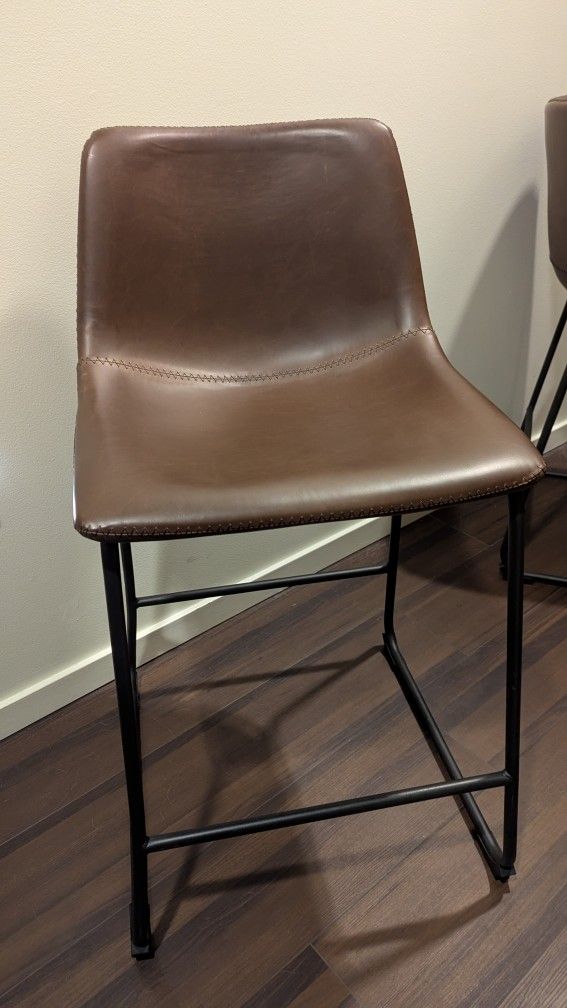 Brown Bar Stools (2 ea.)