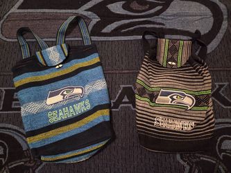 Seattle Seahawks woven backpacks